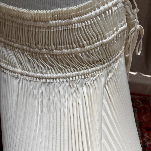 Helmut Lang White Micropleated Skirt – NWT – Size Small - Picture 5 of 5